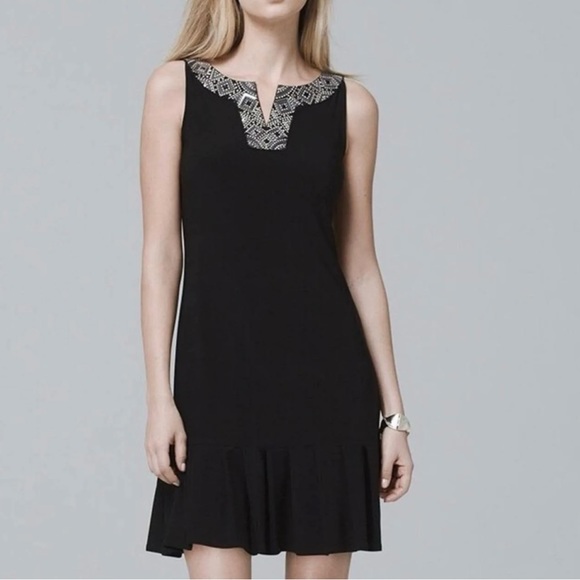 White House Black Market Dresses & Skirts - NWT- White House black Market WHBM v black beaded dress in a medium-Gift